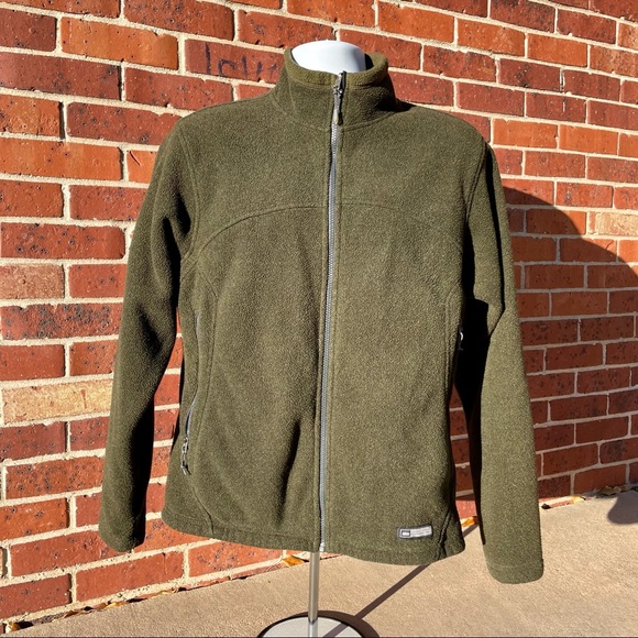 REI Other - REI Moss Green Fleece Zip Up Jacket Coat Zip In